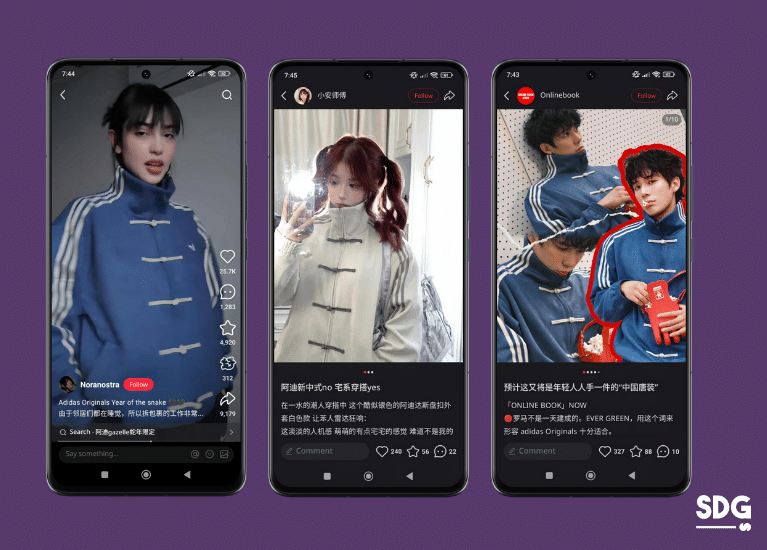 Adidas Chinese New Year Jacket Trending on Xiaohongshu